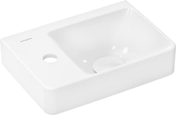 hansgrohe Xelu Q håndvask m/hylde venstre 36x25cm m/hh u/overløb SmartClean