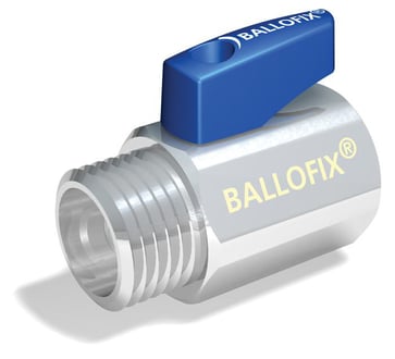 Ballofix muffe/nippel 1/2" blåt greb