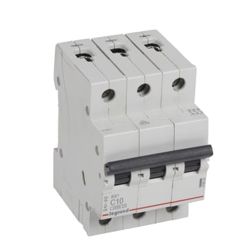 RX3 MCB automatsikring C10 3pol 3M 6000A