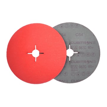 3MTM CubitronTM II Fiberrondel 987C, 60+, 125 mm x 22 mm, 100 stk/krt, PN27646