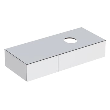 Geberit Variform vaskeskab 1200x510x235mm 2skuffer hvid spånplade lak