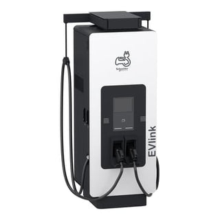 Lynladestation, EVlink Pro DC, 150kW, CCS2 + CCS2 connectors, jordmonteret variant