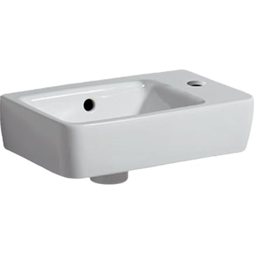 Geberit Renova Compact håndvask t/møbel, 400 x 250 x 150 mm, hvid porcelæn KeraTect