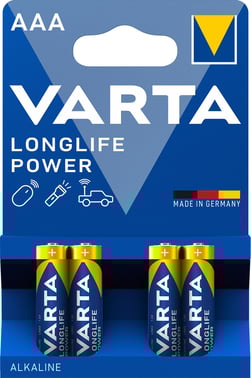 Varta Batteri Longlife Power AAA 4 stk