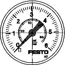 Festo Manometer MA-40-6-R1/4-EN