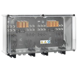 PV Combiner Box, 1000 V, 2 MPP, 3 Inputs / 3 Outputs per MPP, med sikringsholder, overspændingsbesky