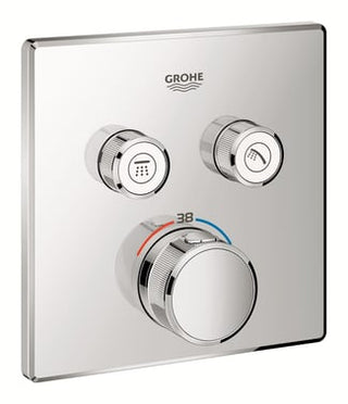 GROHE Grohtherm SmartControl termostat udv. del, firkant 2SC, krom