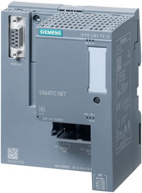 IE/PB link PN IO, Profibus-Profinet, 10/100mbit, 9.6 kbit/s op til 12 mbit profibus