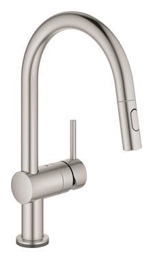 GROHE Minta Touch køkkenarmatur C-tud bruser dual SuperSteel