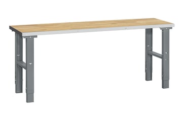 WFI filebænk HD 500 m/egeparketsbordplade 2000x600 mm