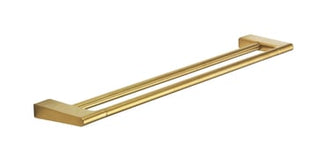 Pressalit Style håndklædestang dobbelt 610 mm, børstet messing