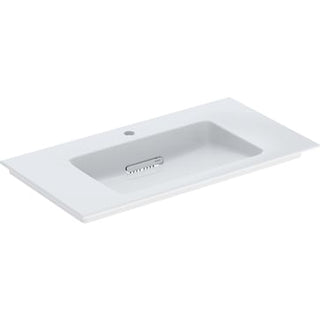 Geberit ONE håndvask 90 x 48 cm m/hanehul, hvid/KeraTect, blank hvid