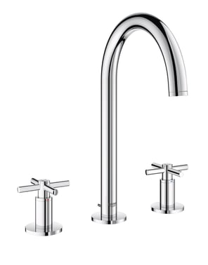 GROHE Atrio New Classic togrebs håndvaskarmatur, 166 mm tud, m/bv, krom