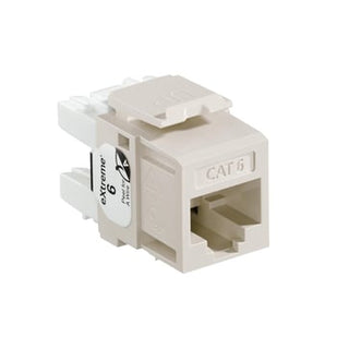 Modular jack eXtreme KAT6 UTP RJ45 110-style enkle stk pakke Beige