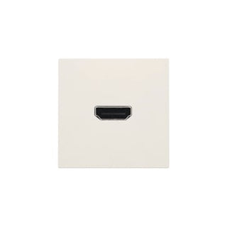 HDMI udtag med terminaler for ledningsmontering, white