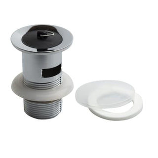 Unite bundventil med sort prop 1 1/4"", forkromet