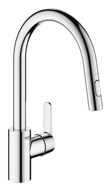 GROHE Get køkkenarmatur C-tud bruser dual krom