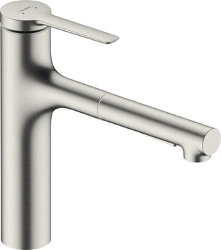 hansgrohe Zesis M33 etgrebsbatteri 231 mm tud t/kv/udtr.br, Steel-optik