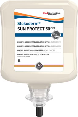 Stokoderm 50 SPF Solcreme med 1 liter dispenser