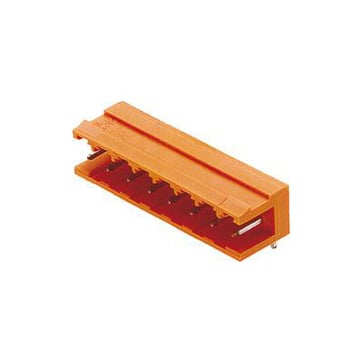 8 polet print stik (( Board)) 5.08 mm pitch med 3.2mm loddeben 90° orange SLA 08/90 3.2SN OR BX