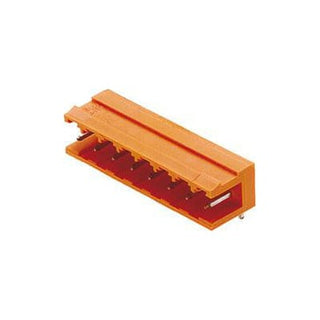 8 polet print stik (( Board)) 5.08 mm pitch med 3.2mm loddeben 90° orange SLA 08/90 3.2SN OR BX