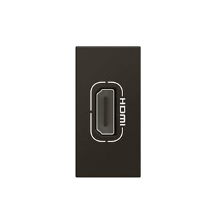 Mosaic AV HDMI udtag forlænger 15cm kabel 1M mat sort