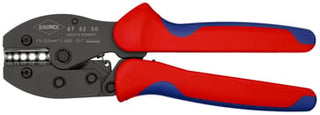 KNIPEX PreciForce® Crimptang bruneret med flerkomponent-håndtag 220 mm