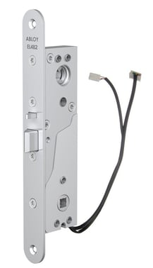 EL482 Magnetlås blank krom dornmål 29 mm 12-24VDC