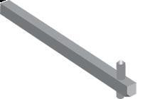Aksel 6X6MM for  greb OH_1-2-3 OXS6X85