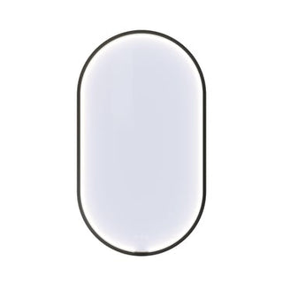Dansani Moon rammespejl 105 x 60 cm med LED lys, sort