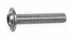 Buttonhead med flange torx ISO 7380-2