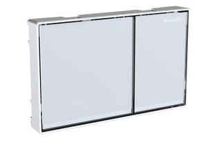 Geberit Omega60 betjeningsplade, hvidt glas