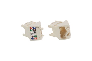 Aflastnings stykke Mini-Com TX6 45gr. venstre/højre hvid pk.10 stk.