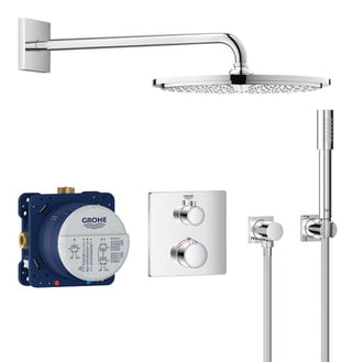 GROHE Grohtherm sampak til indbyg., firkantet, krom