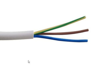 Plastkappeledning halogenfri 5G0,75 sort R100