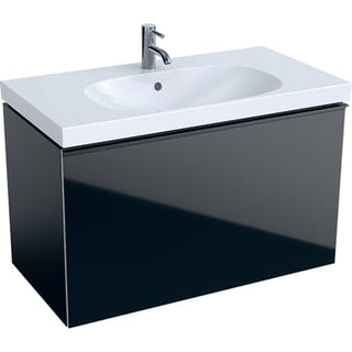 Geberit Acanto vaskeskab 890x535x475mm 1skuffe sort spånplade lak