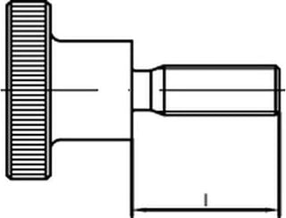 Fingerskrue DIN 464 A1/A2 M6 x 40mm