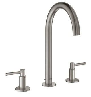 GROHE Atrio New Classic togrebs håndvaskarmatur, 166 mm tud, m/bv, SuperSteel