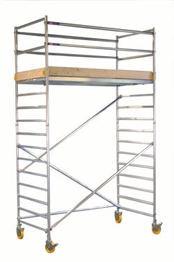 Rullestillads 130x305cm arbejdshøjde 5,5m