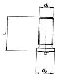 M 8X12 RFA2 ISO 13918 svejsebolt udvendig gevind