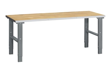 WFI filebænk HD 500 m/egeparketsbordplade 2000x800 mm