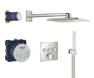 GROHE Grohtherm SmartControl sampak til indbyg., firkant 3SC, krom