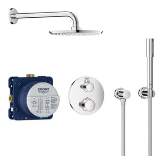 GROHE Grohtherm sampak til indbyg., rund, krom