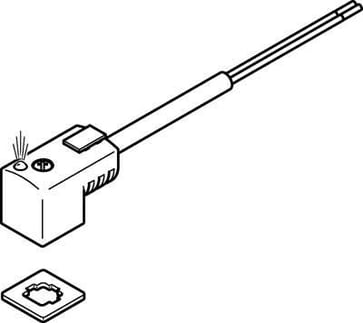 Festo Stikdåsekabel KMEB-3-24-2,5-LED