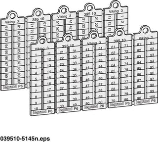 Legrand Viking 3 klemmemærkning 1-100 horisontal 5MM