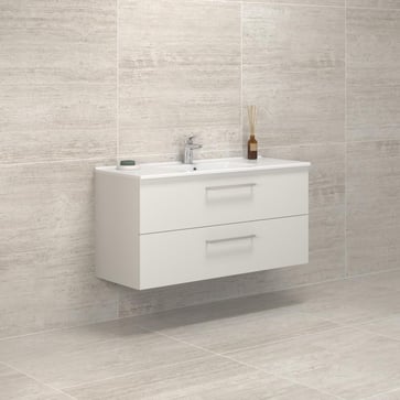 Dansani Mido møbelpakke 121 cm 2 sk, mat hvid