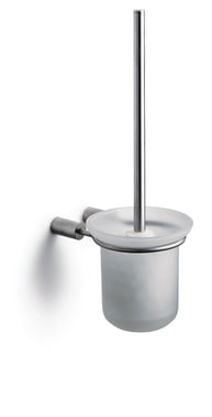 Pressalit toiletbørste m/glasskål t/væg , bør rf stål