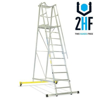 Stigeplatform foldbar 10 trin 2,60 m
