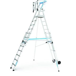 Zarges Teleskopisk Platformstige 12 trin 3,05 m