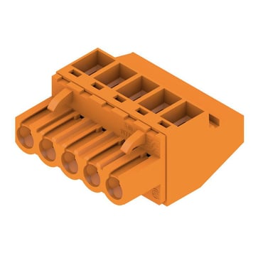 5 polet print stik ((wire)) 5.08 mm pitch 90° med skrue tilslutning BLZP 5.08HC/05/90 SN OR BX